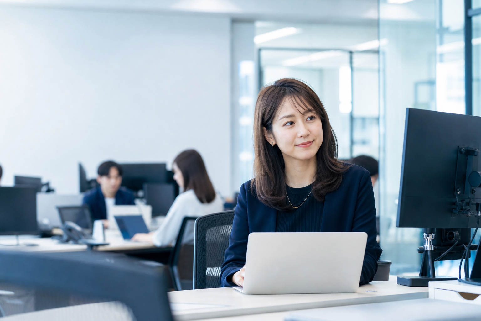 広告運用パートナーの女性担当者